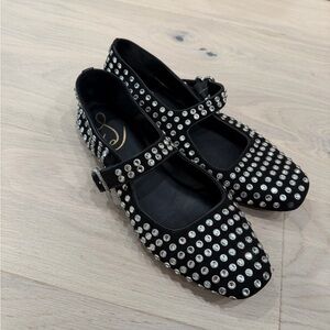 Sam Edelman Black Studded Flats